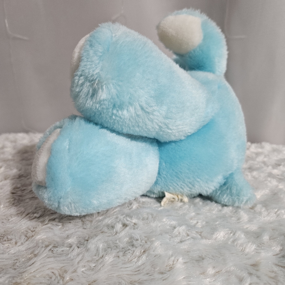 Care Bears - Vintage Aqua Blue Wish Bear Plush - 1983 - Picture 6 of 10